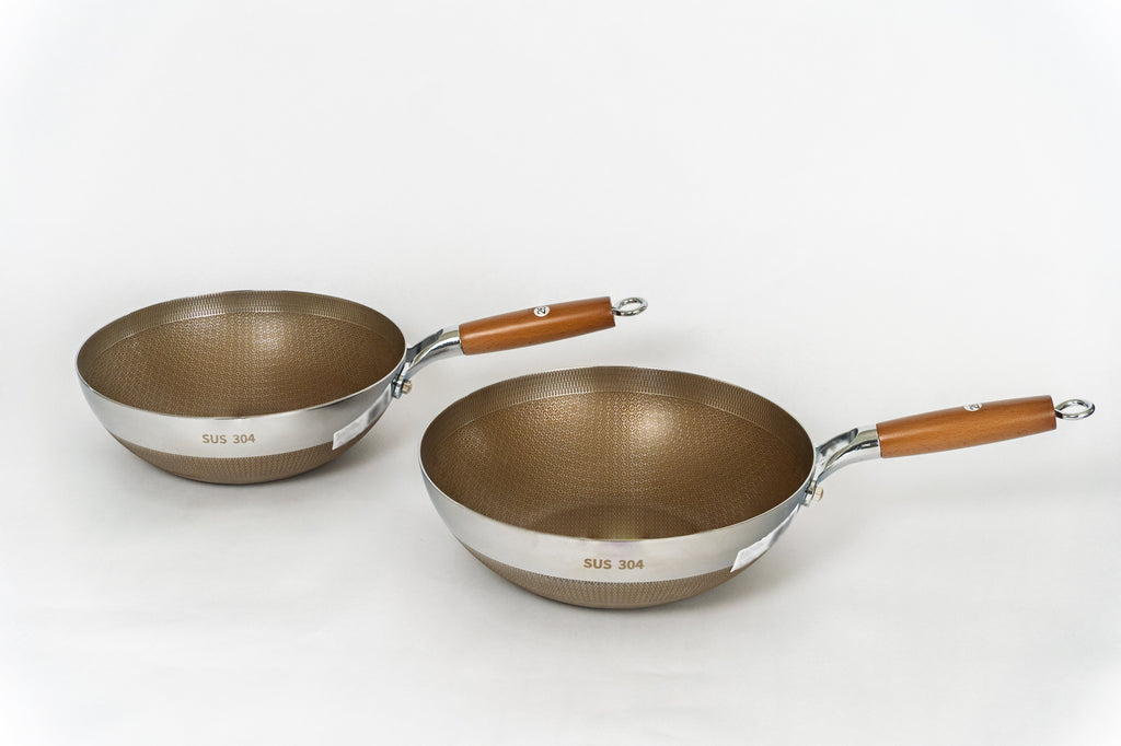 Cal Kitchen 10-inch Nonstick Stainless Steel Wok BZ0026